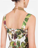 Printed Poplin Dress
