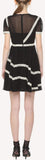 Lace Ribbons Embroidered Georgette Dress