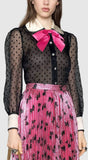 Star Flock Shirt with Bow
