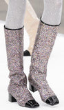 Glitter High Boots