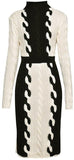 Bi Color Knit Dress