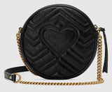 GG Marmont Mini Round Shoulder Bag, Black | DESIGNER INSPIRED FASHIONS