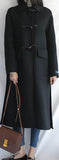 Toggle-Button Wool Cashmere Coat - Camel or Black