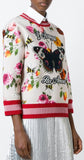 Butterfly Embroidered Multicolor Sweatshirt - DESIGNER INSPIRED FASHIONS