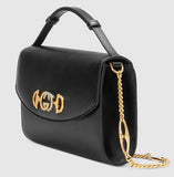 Zumi Smooth Leather Small Shoulder Bag - Black or White | DESIGNER INSPIRED FASHIONS