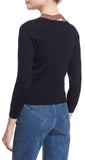 Argyle Patchwork V Neck Sweater