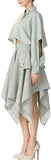 Asymmetrical Embroidered Shirt and Skirt Set