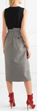 Checked Midi Dress