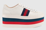 Leather Platform Sneaker | DESIGNER INSPIRED FASHIONS