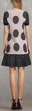 Polka Dot Circle Print Dress