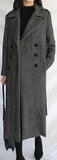 Belted Long Double-Breasted Wool-Cashmere Coat