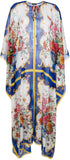 'Majolica' Print Kaftan Dress - DESIGNER INSPIRED FASHIONS