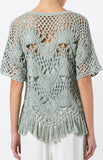 Fringed Macrame Top