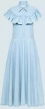 Light Bleached Ruffle Denim Dress | DESIGNER INSPIRED FASHIONS
