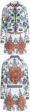 Printed Bomber Jacket and Short Set
