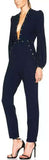 'Esplanade' Rivet Jumpsuit in Dark Blue - DESIGNER INSPIRED FASHIONS