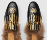 Princetown Slipper with Flames