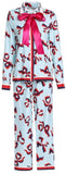Bow-Printed Matching Shirt & Pant Set