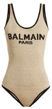 Logo Intarsia Linen-Blend Bodysuit, Beige | DESIGNER INSPIRED FASHIONS