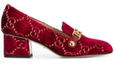 Sylvie GG Mid-Heel Pumps - Red or Black