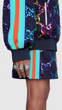 Technical Jersey Skirt with GG Sequins