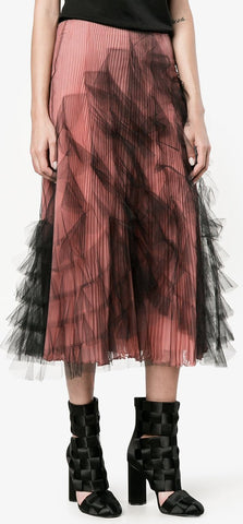 Tulle Pleated Skirt