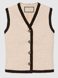 Tweed Vest Top
