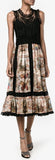 Lace Embroidered Printed Dress - DESIGNER INSPIRED FASHIONS