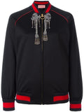 Web Embellished Bomber Jacket