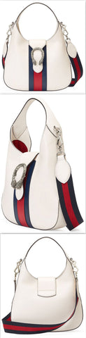 Dionysus Leather Hobo Bag White - DESIGNER INSPIRED FASHIONS