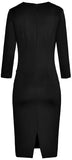 Black Stretch Fitted Dress
