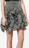 Gingham Ruffle Mini Skirt - DESIGNER INSPIRED FASHIONS