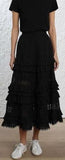 Corsair Layered Frill Skirt, Black