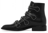 Black Studded Leather Boots - DESIGNER INSPIRED FASHIONS