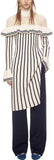Stripe Knit Ruffle Dress