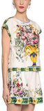 Bouquet Print Cotton Top & Short Set