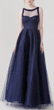 Beaded Sleeveless Layered Gown - DESIGNER INSPIRED FASHIONS
