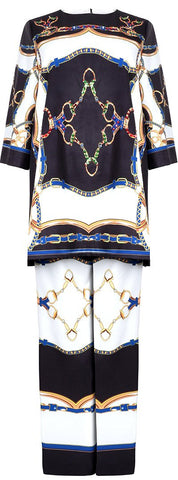 Printed Top and Pant Set