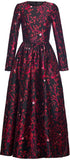 Printed Flared Maxi Dress