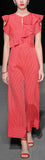 Ruffled Stripe Jumpsuit