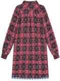 Long Plaid Tweed Shirt