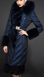 Fur-Trimmed Hooded Puffer Coat