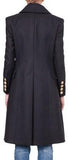 Double-Breasted Wool-Blend Coat