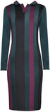 Striped Polo Midi Dress