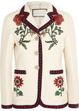 Floral Embroidered Cady Blazer - DESIGNER INSPIRED FASHIONS