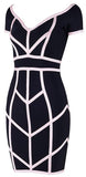 Off-the-Shoulder Stretchy Bodycon Mini Dress