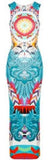 Fitted Column Jersey Silk Strapless Printed Long Dress - DESIGNER INSPIRED FASHIONS