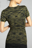 Knit Cotton and Viscose Top