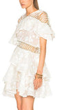 'Mischief' Layer Dress in White - DESIGNER INSPIRED FASHIONS