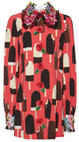 Embellished Ice Cream Charmeuse Dress